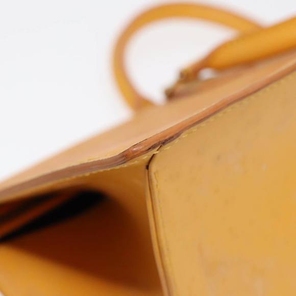 LOUIS VUITTON Epi Sac Triangle Hand Bag Yellow M52099 LV Auth 87952 - Picture 9 of 16